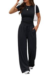 lot 6319 image: Trendy Queen Womens 2 Piece Matching Summer Lounge Set with Pockets size M