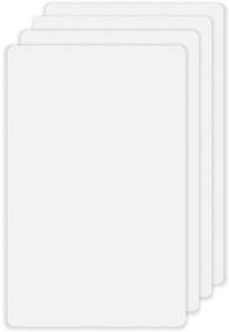 lot 6326 image: ZEFTV Screwless Blank Wall Plates 1-Gang Blank Switch Outlet Electrical Cover Plate Unbreakable Thermoplastic Faceplate for Decorative Receptacle Outlet Switch, White (4 Pack)