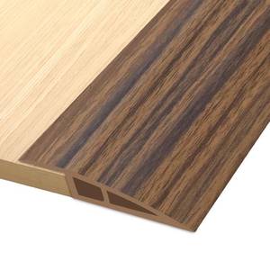 lot 6348 image: Vinyl Door Threshold Flooring Transition Strip Self Adhesive Carpet Edging Strip for Laminate Doorway Edge Threshold from 15 to 25 (Smoked Brown Wood Grain, 3.3 Ft)