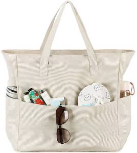 lot 6375 image: LEDAOU Large Beach Bag Women Waterproof Sandproof Zipper Beach Tote Pool Bag for Gym Grocery Travel with Wet Pocket