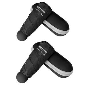 lot 6392 image: BAODINI Travel Essentials Mini Umbrella for Purse With Case Small Compact UV Sun Protection Lightweight Tiny Pocket Manual Open Close Umbrella for Women Kids and Men Fits Purse Backpack