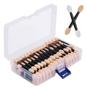 lot 6403 image: Cuttte 120PCS Disposable Eye Shadow Applicators Sponge with Container