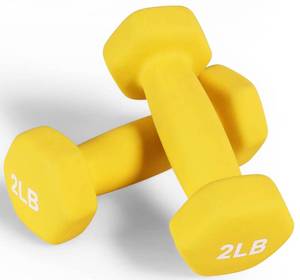 lot 6404 image: Fitvids Neoprene Dumbbell Hand Weights �� Anti-Slip �� (2-Pound, Pair) �� (2-Pound, Pair)
