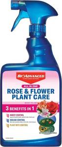 lot 6419 image: BioAdvanced All-In-One Rose and Flower Plant Care Spray - Insect Control, Disease Control & Plant Mite Killer - Ready-to-Use - Prevents Pests and Diseases - Up to 14 Days Protection - 24 fl oz Bottle