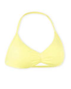 lot 6439 image: AUROLA Influence Strappy Bra Sports Bras for Women, Backless Padded Impact Strappy Bra for Workout Gym Yoga with Removable Cups,Elfin Yellow,M