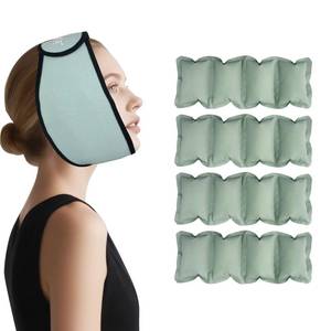 lot 6451 image: Wisdom Teeth Ice Pack Head Wrap for TMJ Pain Relief, Oral Surgery Recovery, Face & Jaw - Reusable Hot & Cold Therapy with 4 Gel Packs for Dental Implant, Tooth Extraction, Swelling��Pea Green��