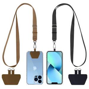 lot 6455 image: CACOE Phone Lanyard, BlackBrown,2 Pcs