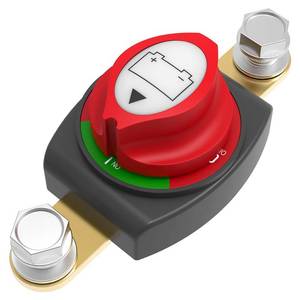 lot 6470 image: Battery Disconnect Switch, Malictele OnOff Side Post Battery Switch 275A 12-48V Power Cut Master Disconnect Isolator for Car Vehicle RV and Boat