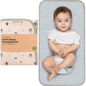 lot 8320 image: KeaBabies Portable Diaper Changing Pad, Easy Wipe Clean, 25x13(Wild Patrol)