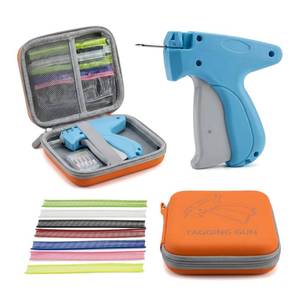 lot 10427 image: Stitch Gun for Clothes, Handheld Quick Clothing Fixer - No Sew Sewing Kit with 7-Color Fasteners,