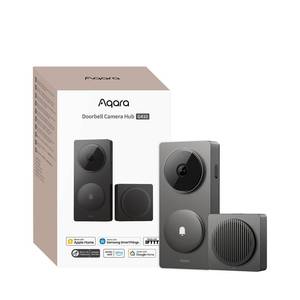 lot 10430 image: Aqara Smart Doorbell Camera G410 with Chime, HomeKit Secure Video, Gray