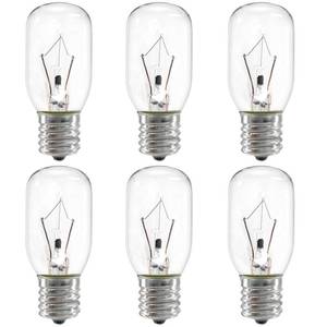 lot 10432 image: ZwwYvv Appliance Light 8206232A Bulb for Under Range Hood Appliance Refrigerator,40W 125V E17 Intermediate Base Under Hood Microwave Bulb Fit for Whirlpool Microwave, Dimmable,Warm White,6-Pack