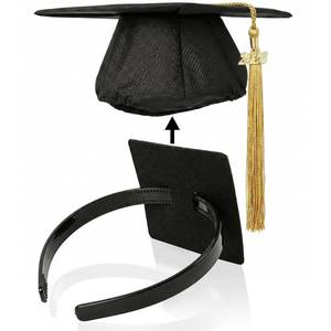 lot 10454 image: GIURKUU Graduation Cap Headband, Firm Anti-fall HairBand for Graduation Hat, Graduation Gifts Hat Accessories for Graduates, Students, Women (Grad Cap Not Included)
