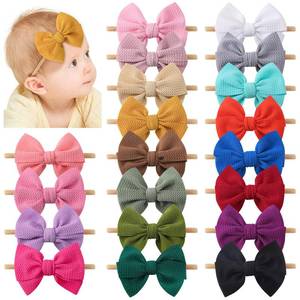 lot 12116 image: yoyokid Hairband, 20 PCS Baby Girls Nylon Headbands Super Soft Baby Hair bands with Bows Elastic Hair Accessories for Newborn Infant Toddler