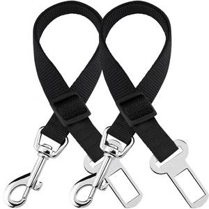 lot 12124 image: SunGrow Dog Seat Belt for Car, Adjustable Nylon Pet Seatbelt, Supports All Cars, Dog Car Leash Seat Belt, Seatbelt for Dogs, Cats & Ferrets Travel Harness