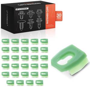 lot 12127 image: A-Premium 30PCS Quarter Belt & Wheel Opening Moulding Retainer Clips (Used)
