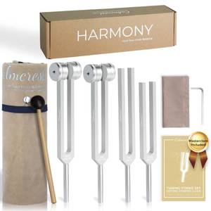 lot 12139 image: Harmony Tuning Forks for Healing Set (128Hz 136.1Hz 256Hz 384Hz)