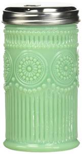 lot 12162 image: Tablecraft Sugar Shaker with Stainless Steel Top, 3.0625 x 5.75, Green