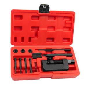 lot 12166 image: JEUCLEL 13PCS Chain Breaker Tool Kit, Rivet & Roller Chain Link Removal