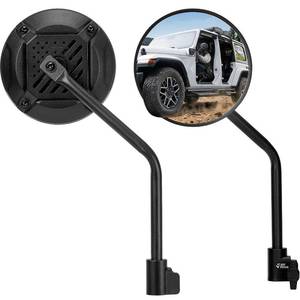 lot 13149 image: JOYTUTUS Mirrors Doors Off Compatible with 2007-2026 Wrangler JK JKU JL JLU Gladiator JT, Easier Install Door Hinge 6 Inch Mirror, Broad vision No Vibrate & Wobble