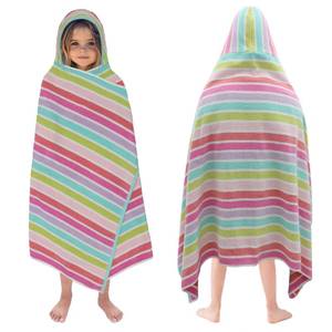 lot 14301 image: ORIGINAL KIDS Hooded Bath Towel Wrap - 100% Cotton Terry Large Oversized Hooded Kids Towel - Toddler Shower Pool Beach Towel - Super Soft Plush Absorbent Quick Dry Easy Care Gift - 30x60 - Pink Multi