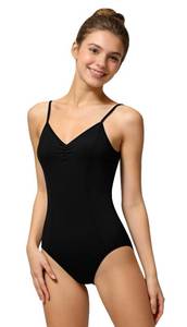 lot 14374 image: Tegmk Women Camisole Ballet Leotard, Mesh V-Shape Back(FT23936-06-M)