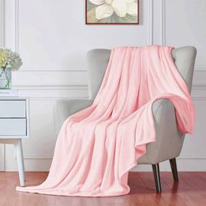 lot 19490 image: Walensee Fleece Blanket Plush Throw Fuzzy Lightweight (XL-Twin Size 66x90 Pink) Super Soft Microfiber Flannel Blankets for Couch, Bed, Sofa Ultra Luxurious Warm and Cozy for All Seasons