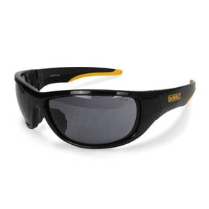 lot 20041 image: DEWALT DPG94-2C Dominator Z87 Safety Glasses �� Black Full Frame & Smoke Lens �� Rubber Temples & Nosepiece �� 1 Pair