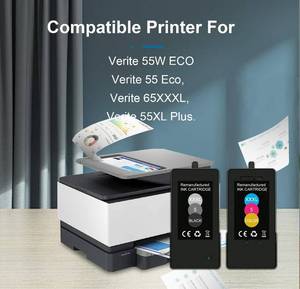 lot 20043 image: DMAOCO High Pages Verite 5 Ink Cartridge Replacement for Verite 55W ECO Plus (1Pack) Black