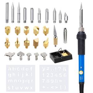 lot 20063 image: Wood Burning Kit, 32PCS Wood Burning Tool �� Adjustable Temperature Soldering Iron Tool for DIY, Wood Carving, Embossing, and Craft Projects �� Wood Burner Pen Set for Adults and Beginners