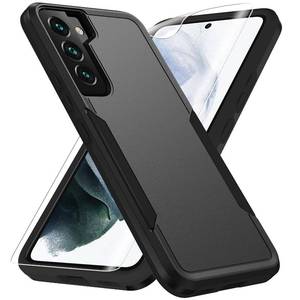 lot 20066 image: for Samsung Galaxy S22 Case, with HD Screen Protector Military Grade Drop Tested Heavy-Duty Tough Rugged Shockproof Protective Case for Samsung S22, Black