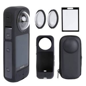 lot 20070 image: PellKing Camera Protective Accessories Kit for Insta360 X3, Insta 360 X3 Bundle Include Lens GuardSilicone Protective CoverScreen ProtectorsCamera Case