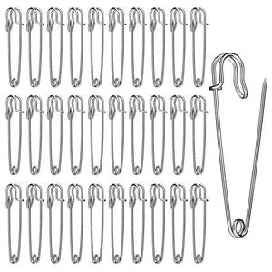 lot 20073 image: Ftyiwu Large Safety Pins, 30 Pack Heavy Duty Safety Pins 2 Inch Silver