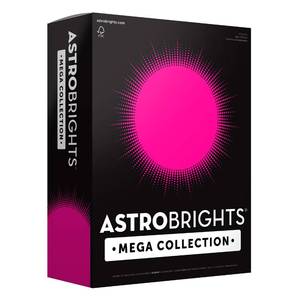 lot 20085 image: Astrobrights Mega Collection, Colored Paper, Bright Pink, 625 Sheets, 24 lb89 gsm, 8.5 x 11 - MORE SHEETS (Lots of pages bent)