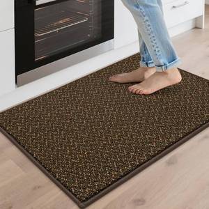 lot 20118 image: COSY HOMEER Kitchen Rugs Non-Slip Washable Kitchen Floor Mats 20x32 Brown