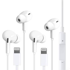 lot 20127 image: 2 Pack Headphones for iPhone with Microphone and Volume Control - Earbuds for Music and Phone Calls, Compatible with iPhone 78XXsXRse11121314ProPro Max, Support All iOS System