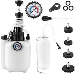 lot 1023 image: Cupbunny 3L Brake Fluid Bleeder Kit with 1L Catch Bottle, Manual Pressure Brake Bleeder Tool One Person Brake Bleeding Kit with 4 Master Cylinder Adapters for Brake and Clutch System Flush