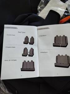 lot 1035 image: Black car seat covers