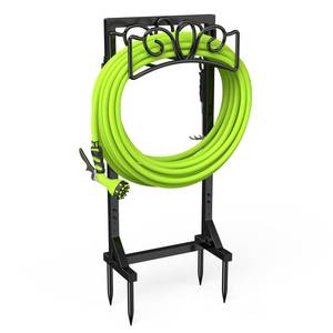 lot 1052 image: Yumatum Garden Hose Holder Reel, Upgraded Metal Hose Reels Holds 150ft Hose