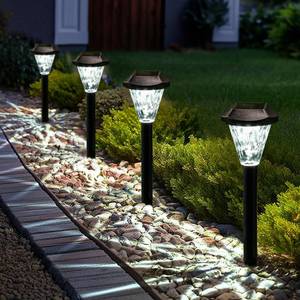 lot 1070 image: GIGALUMI 8 Pack Solar Lights Outdoor Waterproof, Solar Garden Lights