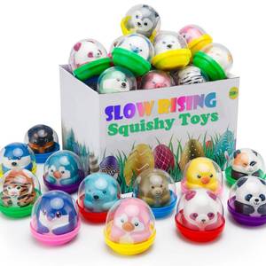 lot 1073 image: curibble 30 Packs Party Favors Slow Rising Animal Squishy Toys with Capsules,Goodie Bag Stuffers,Birthday Gifts,Treasure Box Toys, Kids Classroom Prizes,Claw Machine Toys, Stress Relief Squishy toys