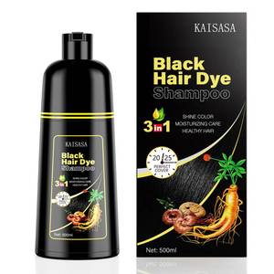 lot 1077 image: KAISASA Black Hair Dye Shampoo 3 in 1 for Gray Hair, Women & Men