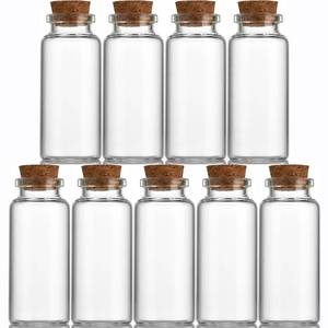 lot 2011 image: EWEIGEER 9 pcs 30ml Small Glass Bottles with Cork Stopper,Spell Jars,Decorative Bottle,Vials Jars,Wishing Bottle Potion Bottles 30x70mm(1.18x2.76inch)