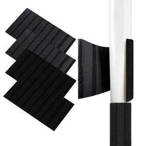 lot 2049 image: Basement Pole Cover, Garage Pole Padding - Anti-Slip Fabric Wrap with Strong Hook and Loop for Tight Fit - Round Column Protector 10mm Foam Padding - 12x24 Inches (4 Pack, 4 Feet Coverage)