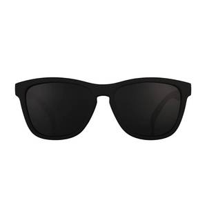 lot 2067 image: goodr A Unicorns Calamity Polarized Sunglasses, Medium Sized (OG), Black Solid Frames with Black Non-Reflective Glare Reducing Lenses, UV400 Protection, No Slip, No Bounce