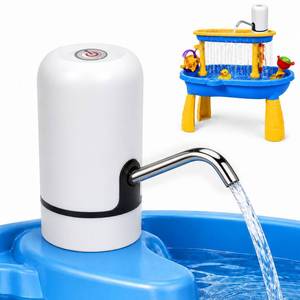 lot 2072 image: HOMEAVA Water Table Pump Toy for Kids - Battery Powered Water Pump with 3 Hours Non-Stop Fun Summer Portable Outdoor Water Table Accessories for Toddlers Kids��White��