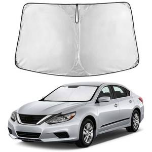 lot 2094 image: EcoNour Windshield Sunshade Compatible for Nissan Altima 2013-2016 2017 2018, Sun Visor for Front Windshield & Window Sun Shade Cover, UV Heat Blocker & Protector, Car Accessories