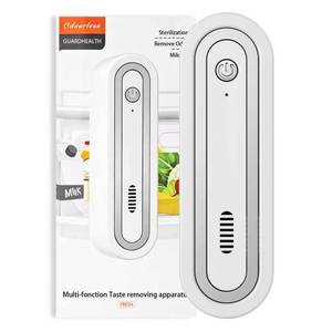 lot 2125 image: ElarMelon Fridge Deodorizer Rechargeable Silver, Compact 1-Pack