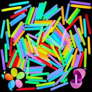 lot 2142 image: JOYIN 100 Mini Glow Sticks(1.7), 8 Colors, Small Glow in The Dark for Easter Eggs Party Favors,Easter Basket Stuffer Party Pack, Weddings Classroom Decorations Prizes