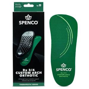 lot 2147 image: Spenco Rx Orthotic Arch Support 34 Length Shoe Insoles Mens 14-15.5
